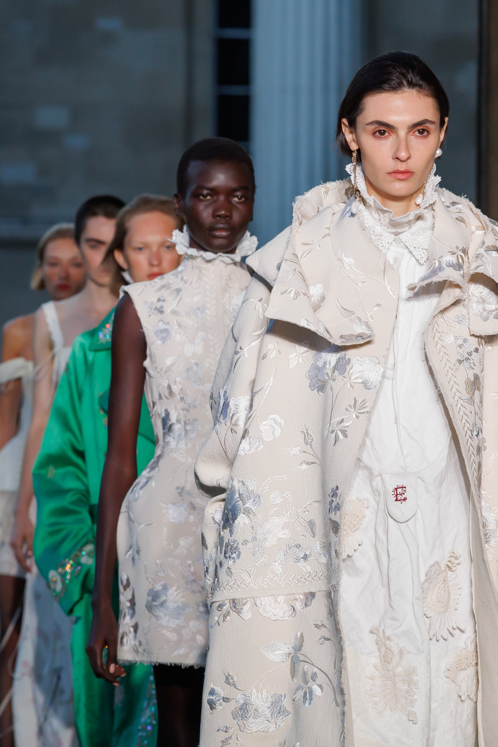 Models on runway