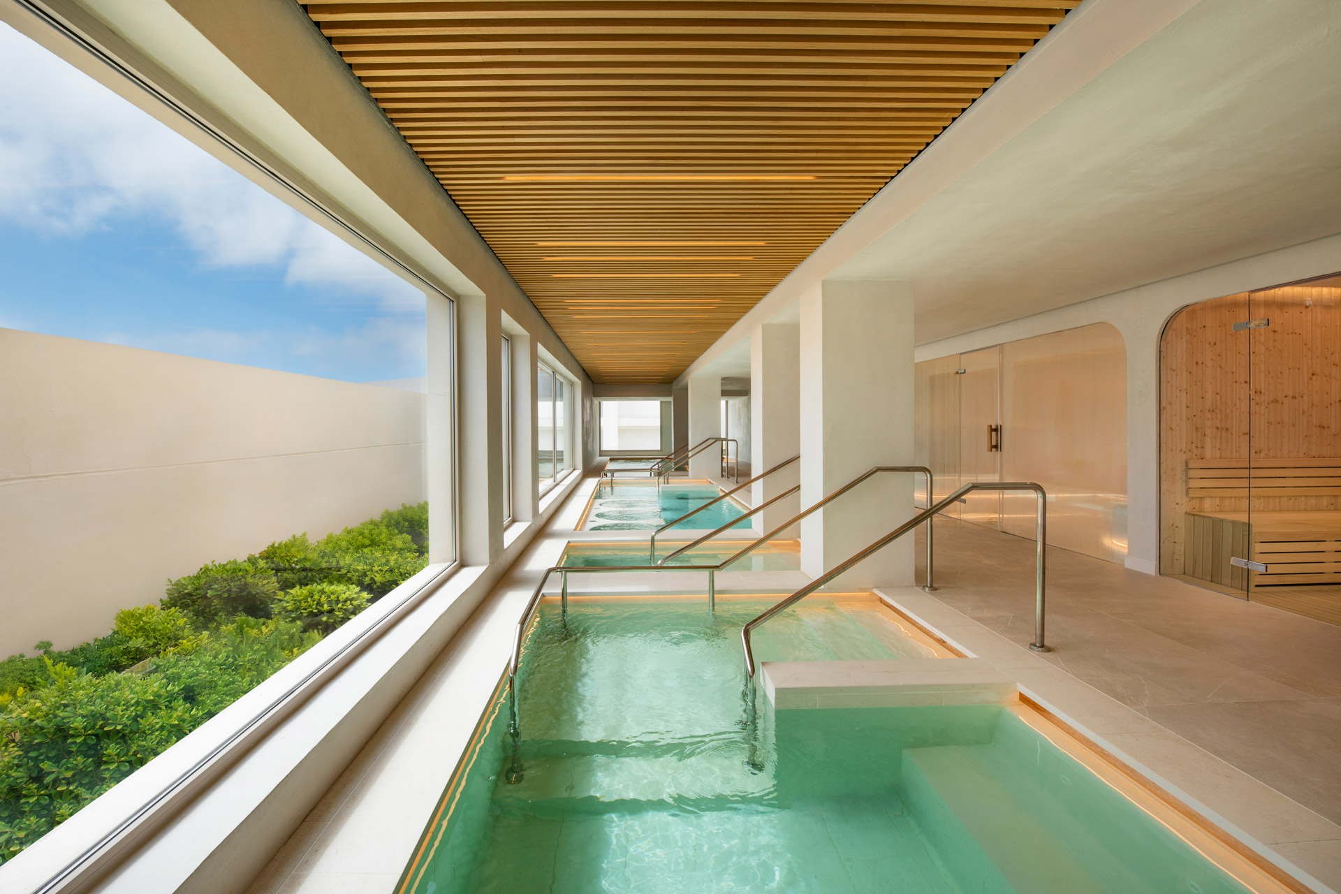 Spa pools at Fairmont La Hacienda