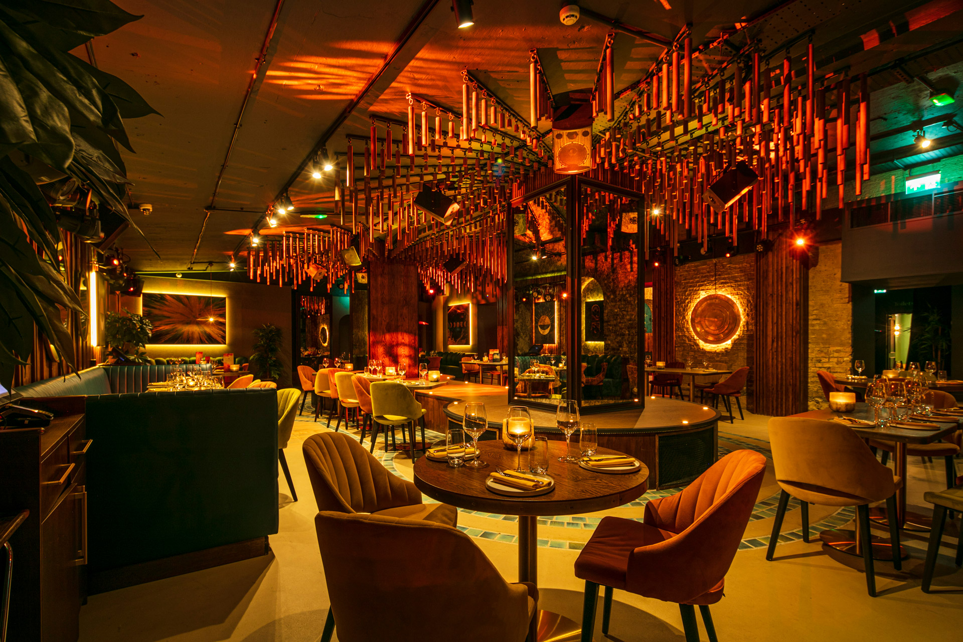 Interiors of Inca London restaurant