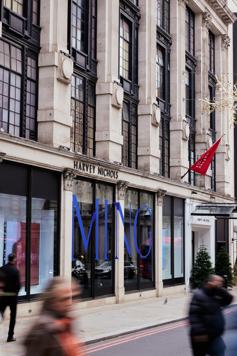 Harvey Nichols with MING signs