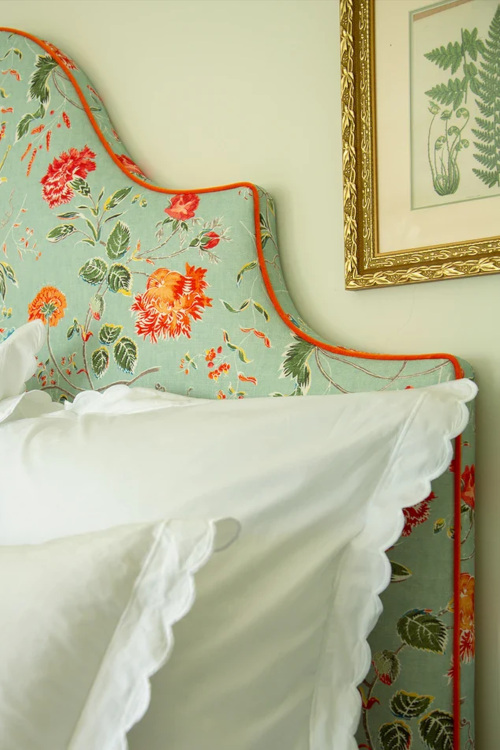 Close up of bed