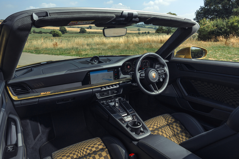 The interior of the car
