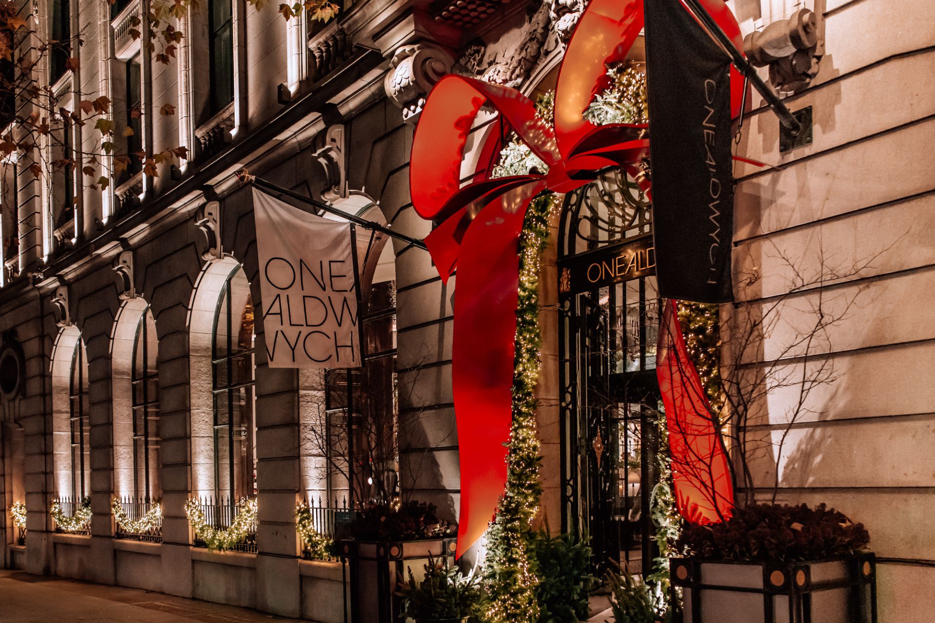 One Aldwych festive decorations