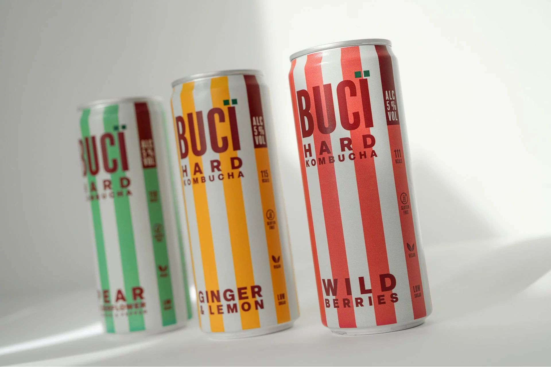 BUCI kombucha cans