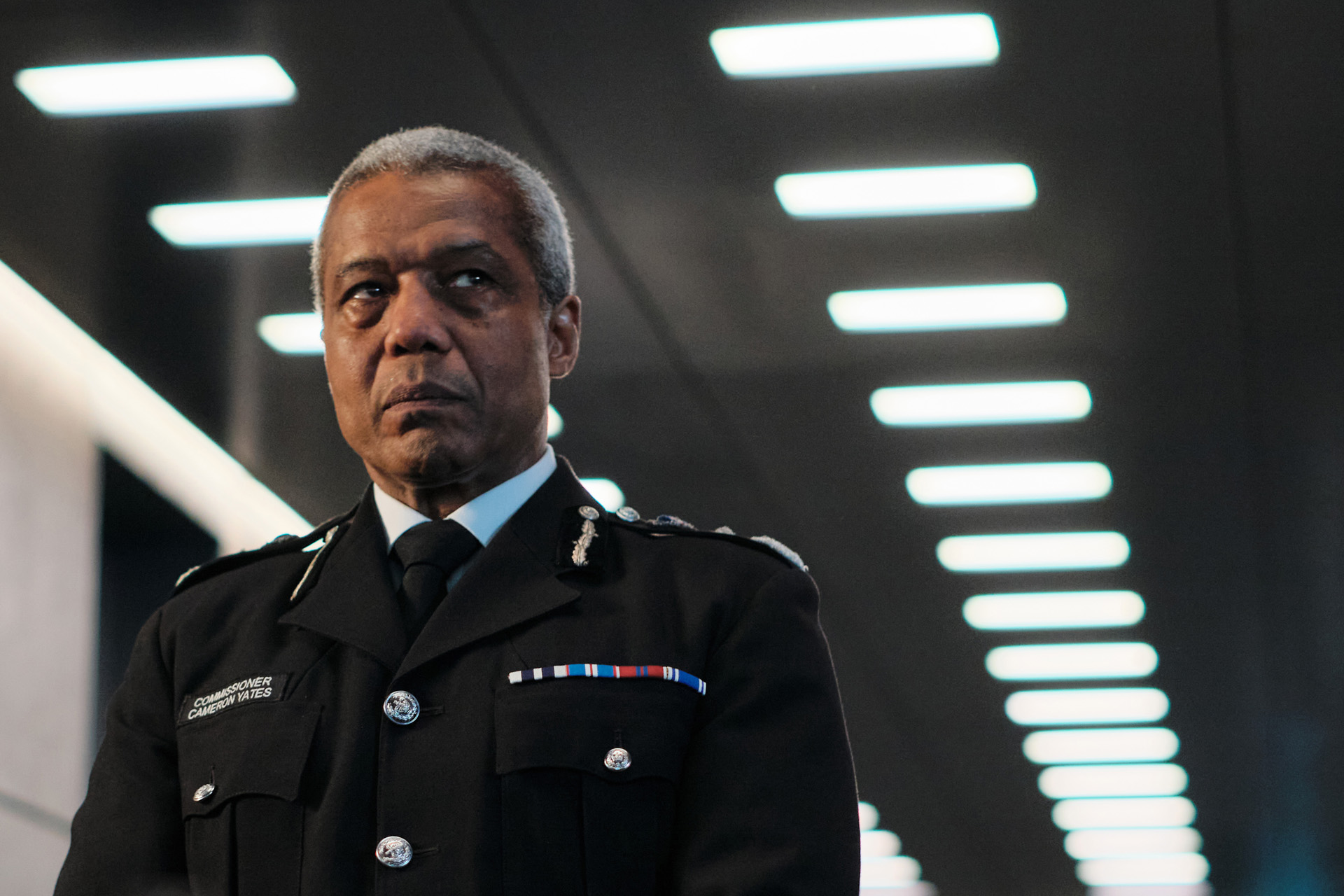Commissioner Cameron Yates (HUGH QUARSHIE) in The Capture S3