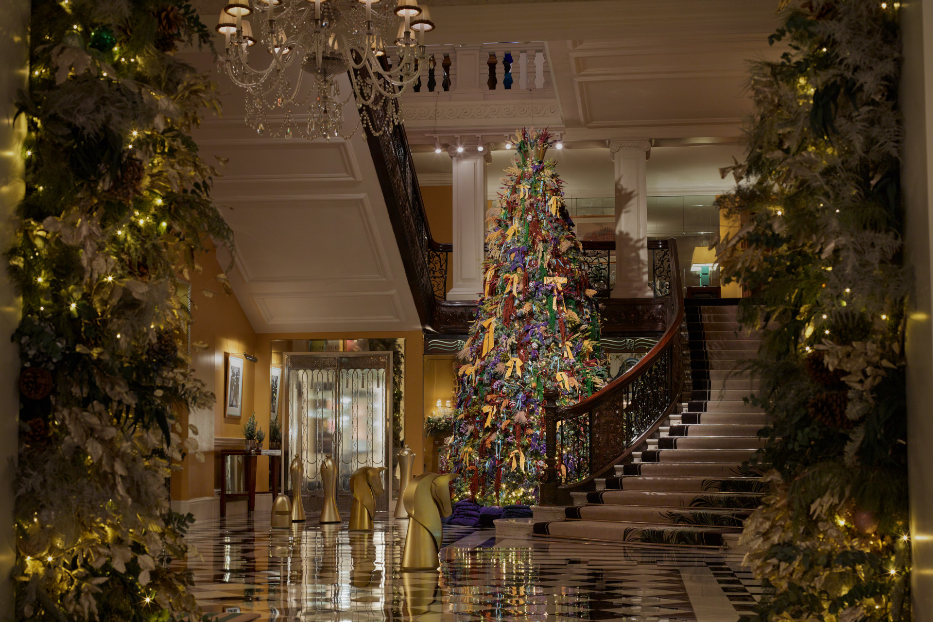 Claridge's Christmas tree by Burberry, 2025