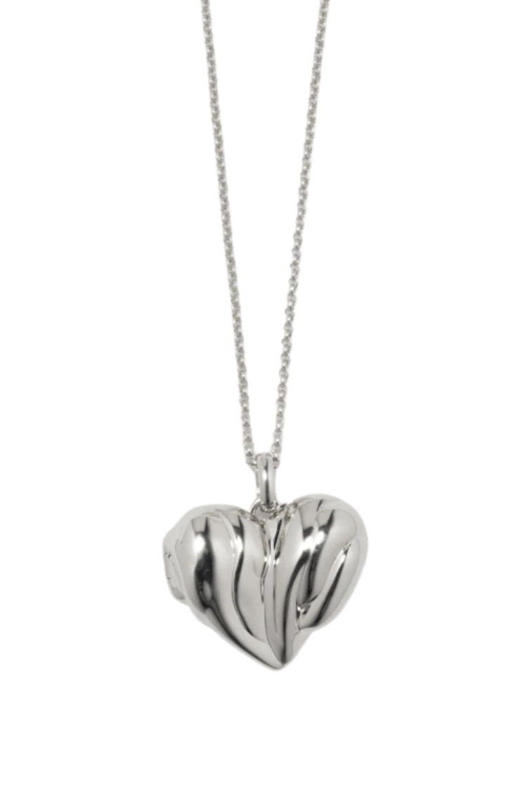 Silver heart locket