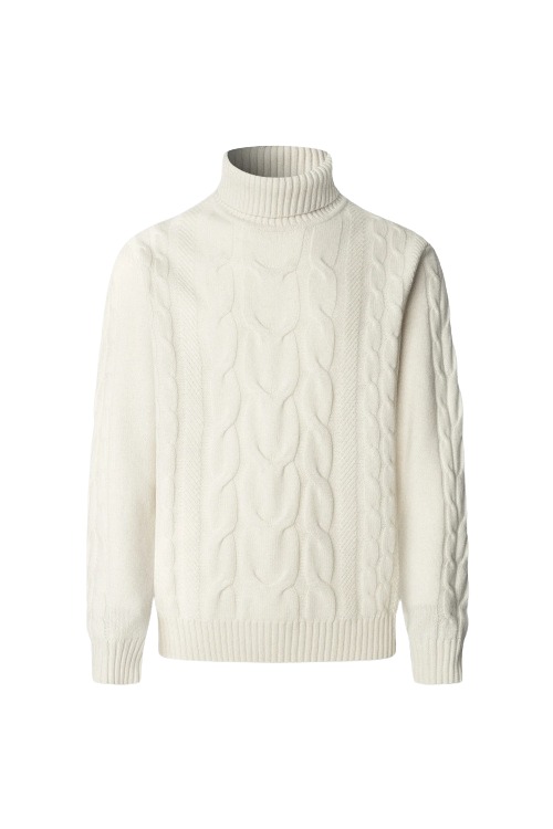 White wool jumper