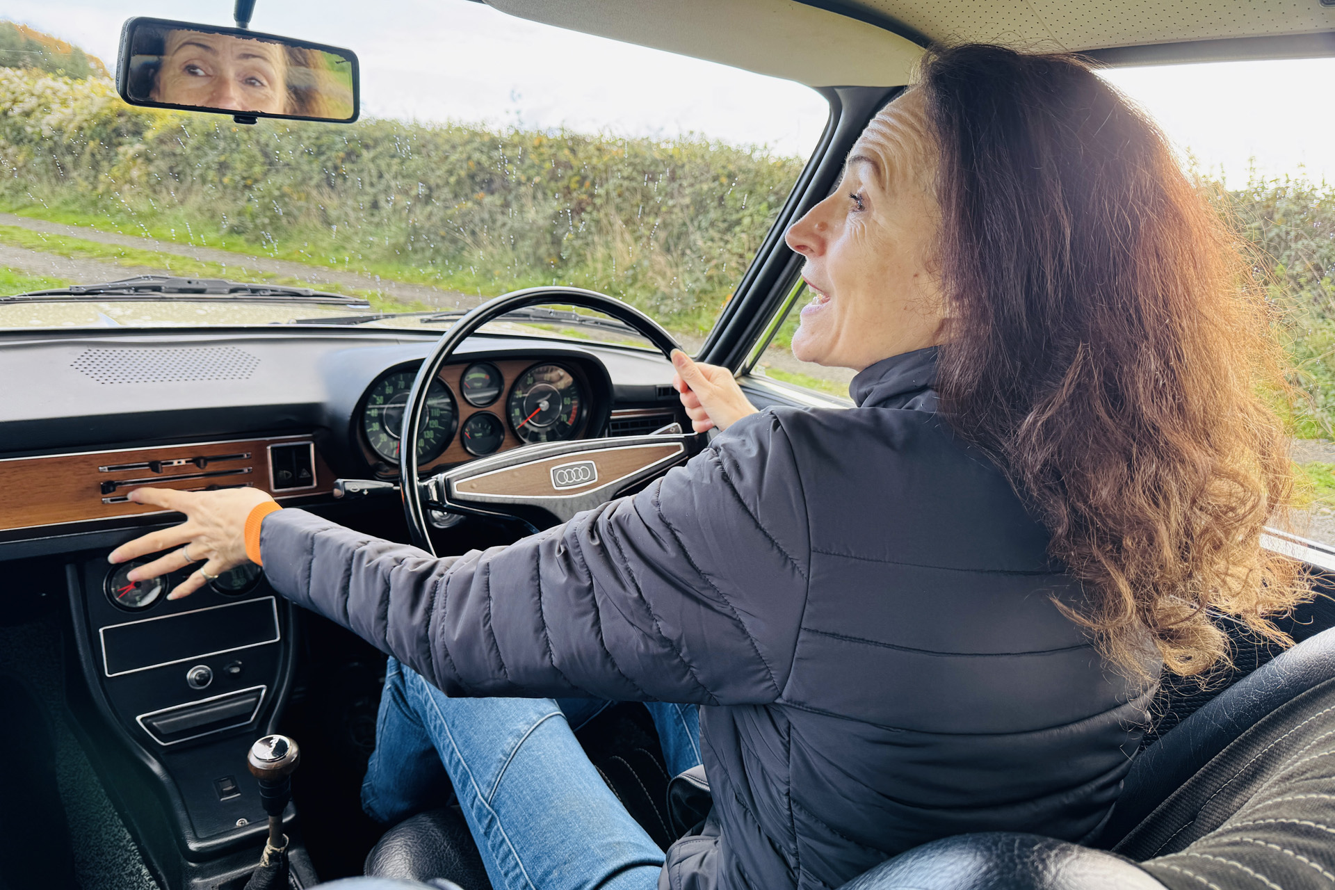 Jessica in the Audi GL