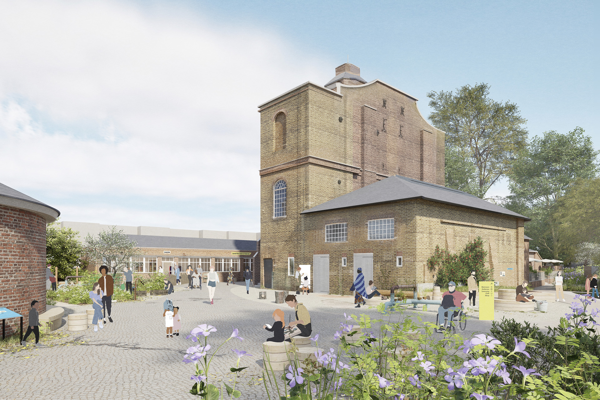 An impression of the exterior of the new Quentin Blake Centre for Illustration