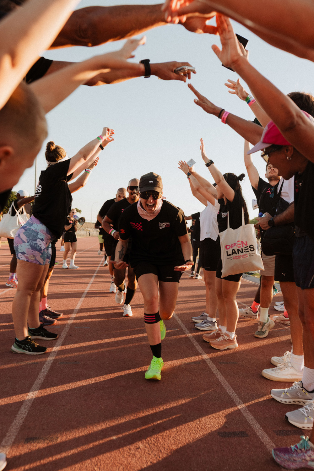 The running track at Open Lanes