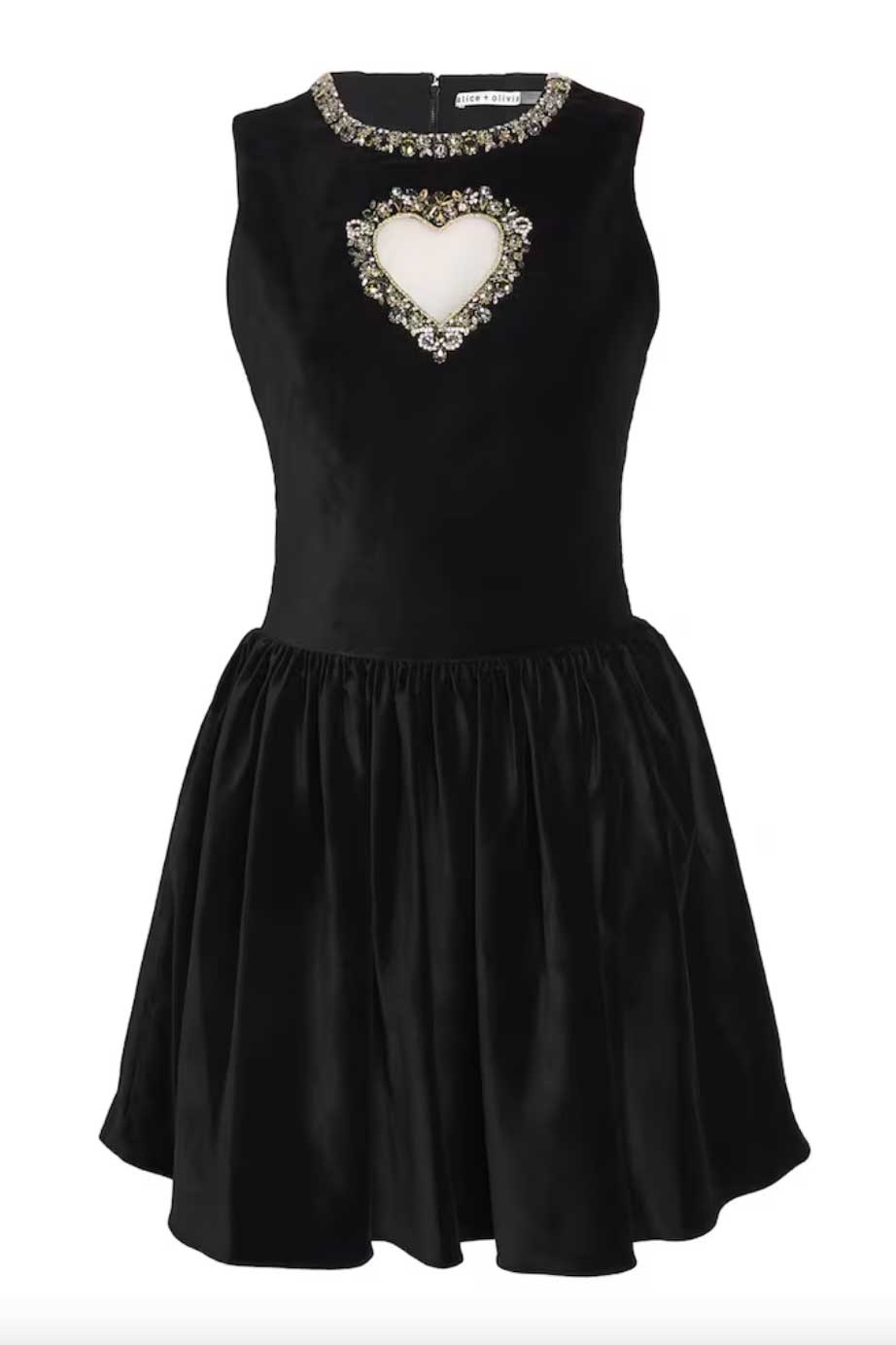 Alice+Olivia Velvet Ella Mini Dress