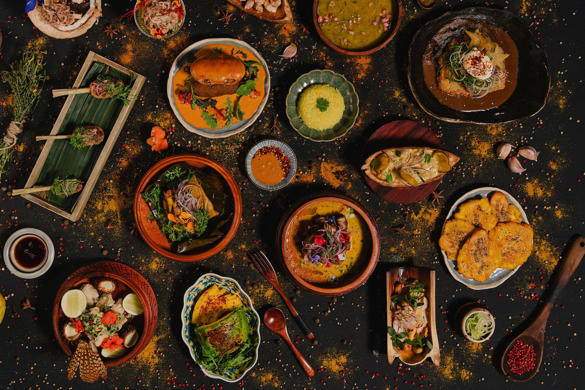 Food at Manzana de Java restaurant in Puerto Rico