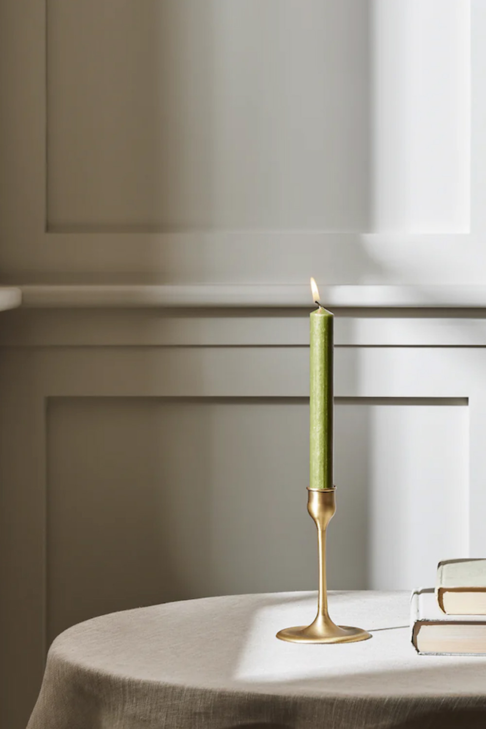 Neptune Heddon Candlestick, Brass