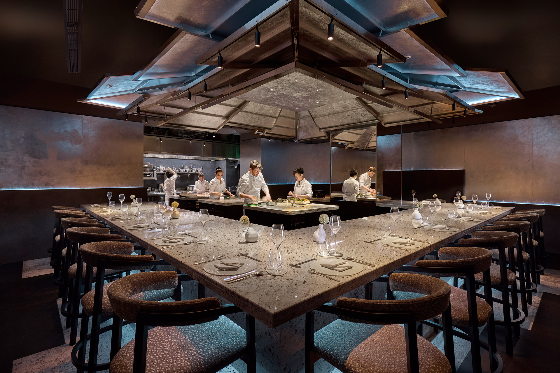 Chef's table at Mandarin Oriental Mayfair