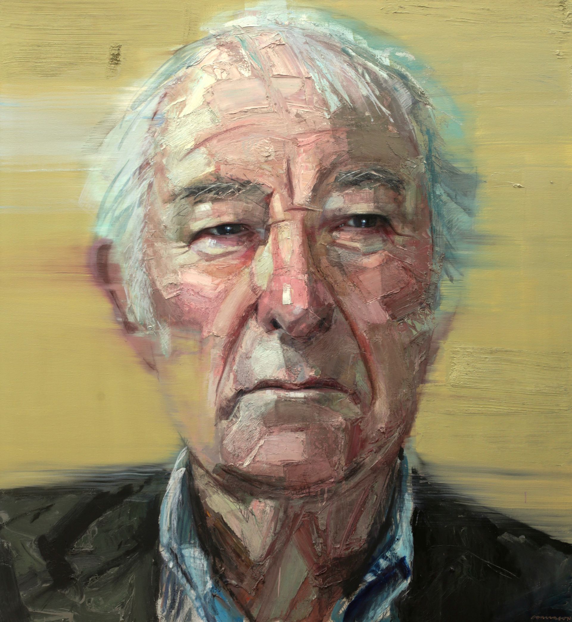 Seamus Heaney painted by Colin Davison