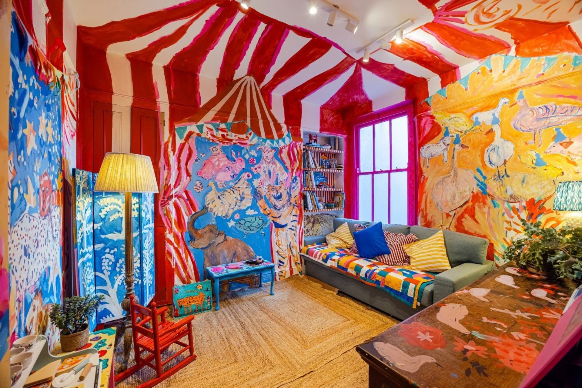 Emily Powell hand painted home