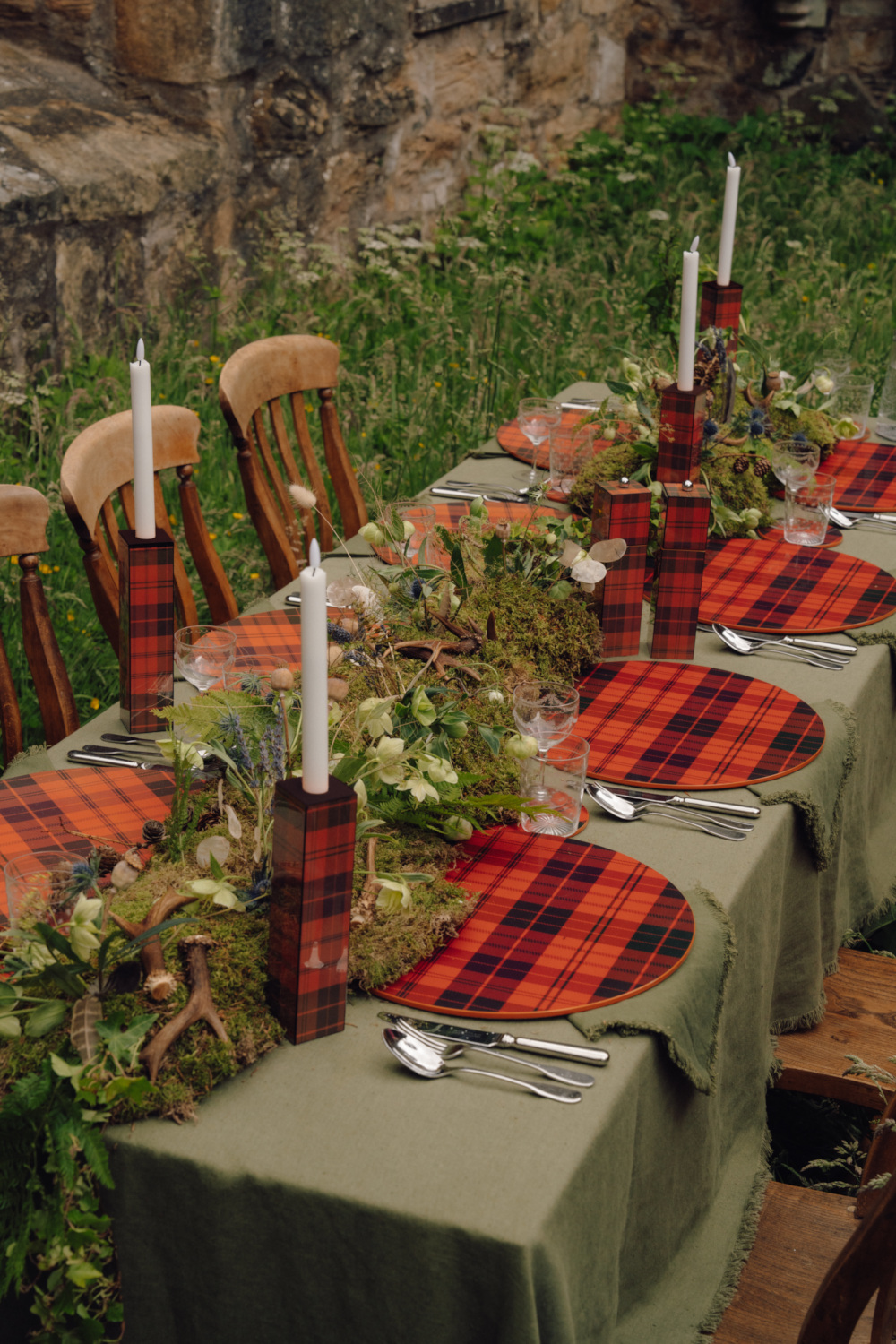 Tartan tablescape