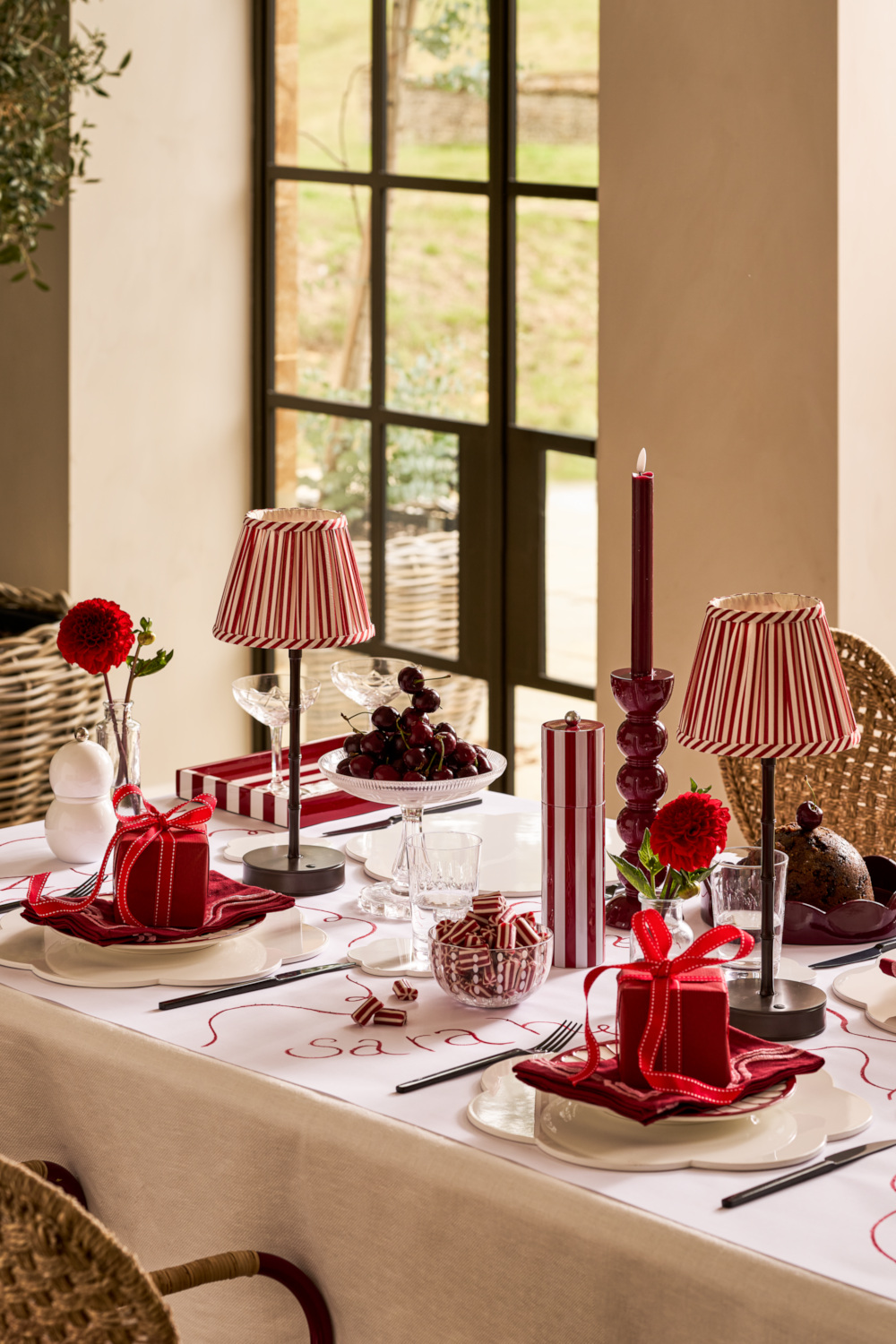 Christmas tablescape