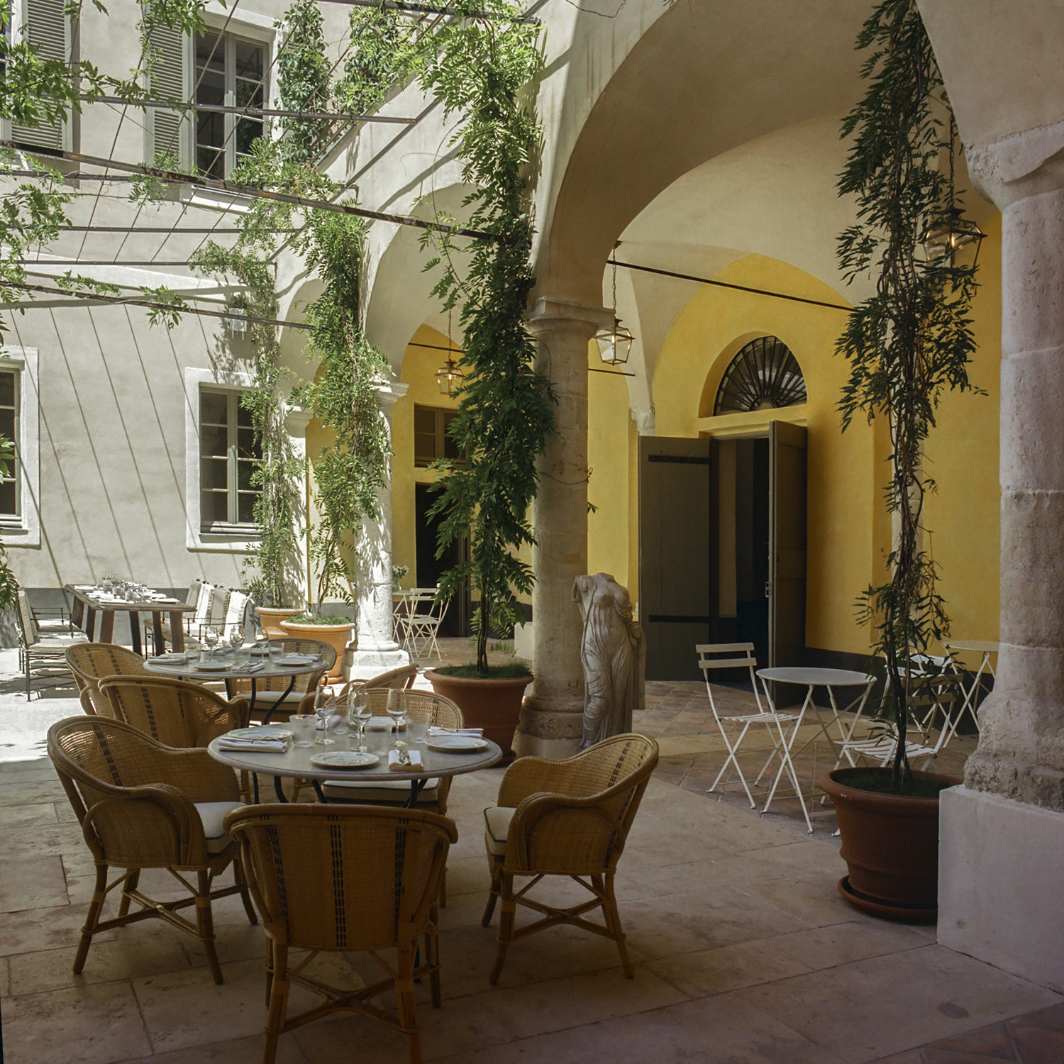 The courtyard restaurant