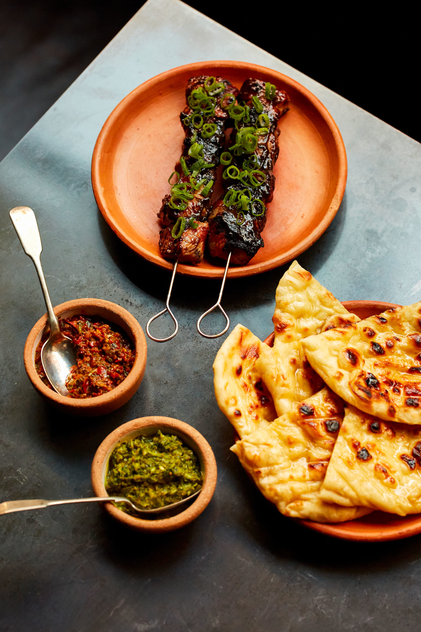 Kebab dishes and flatbreads from the new London Georgian restaurant, DakaDaka