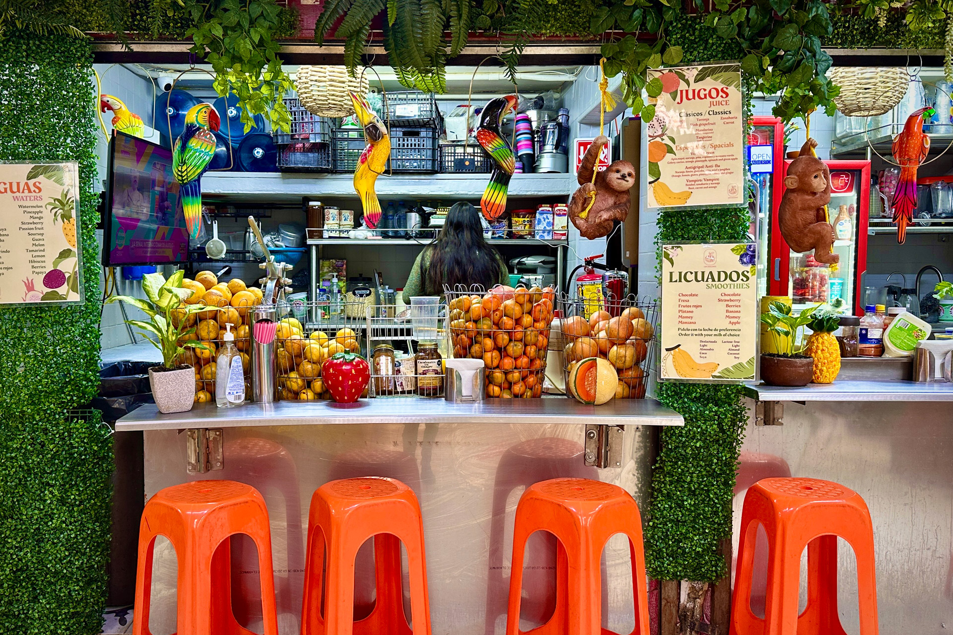 Juice bar in Mexico City