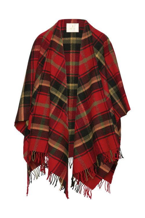 Red check cape