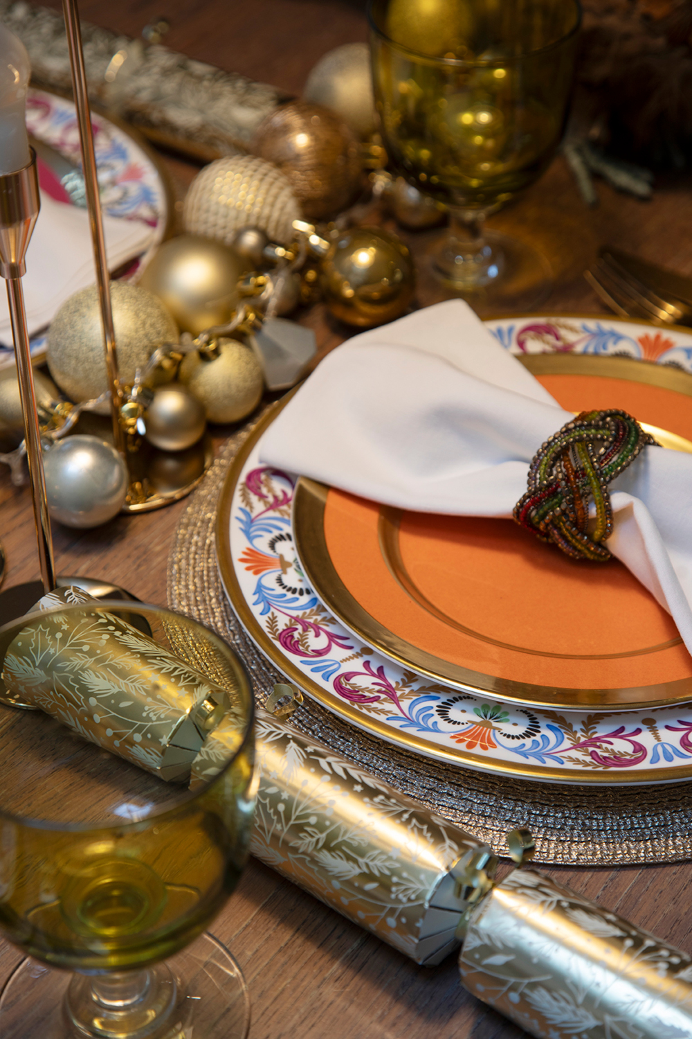 Table set for Christmas