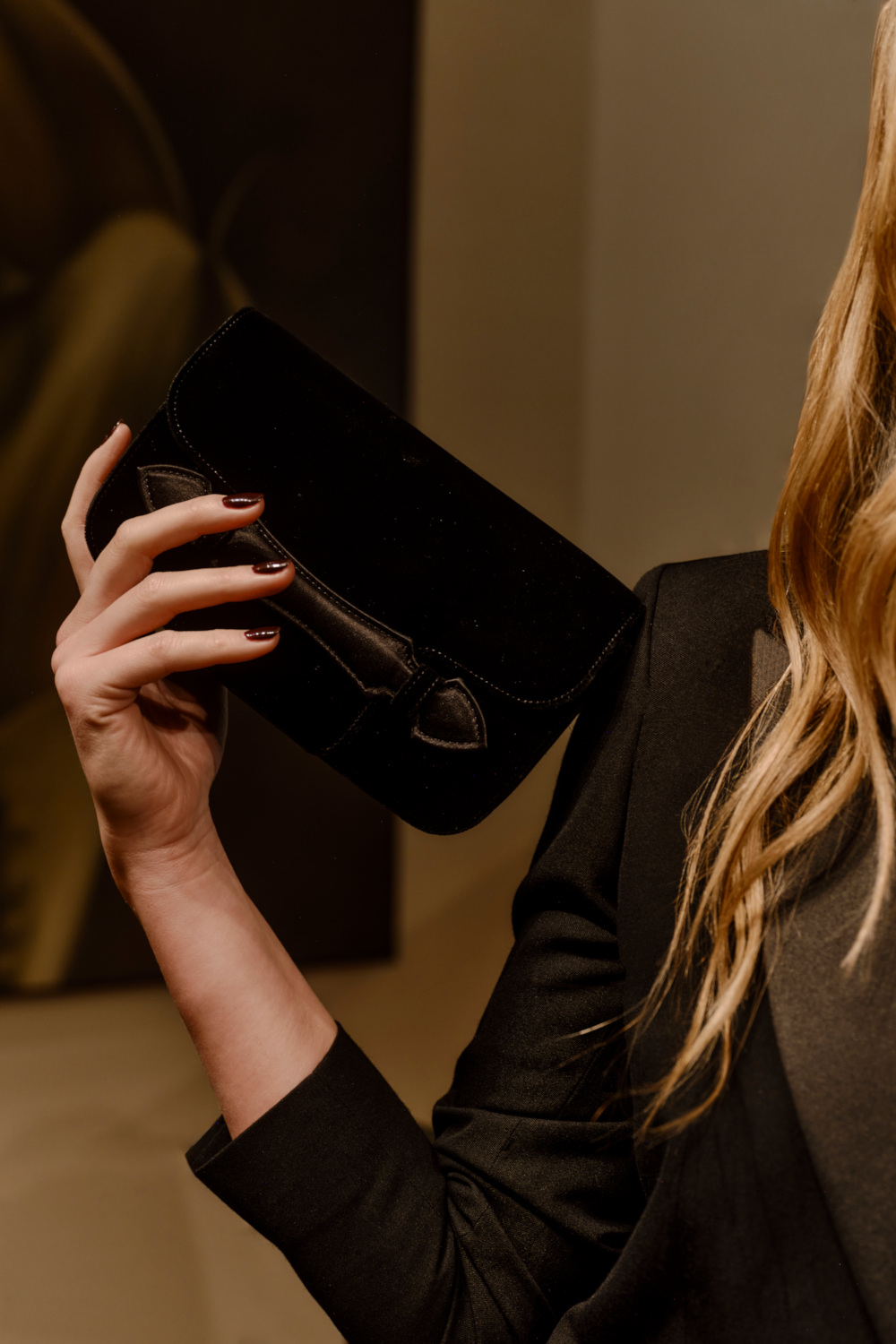 Knatchbull Collaborates With Mark Cross On Tuxedo-Inspired Evening Bag