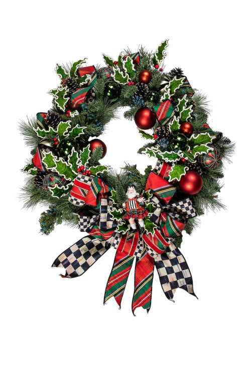Maximalist christmas wreath