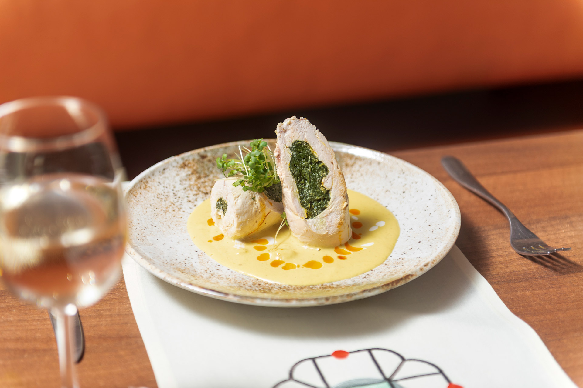 Babur's murga palak paneer