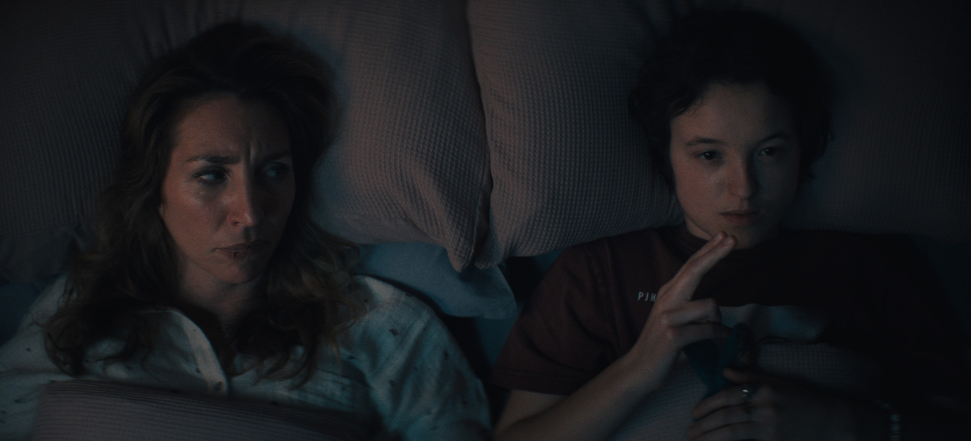 Daisy Haggard as Anna & Bella Ramsey as Maya in Maya