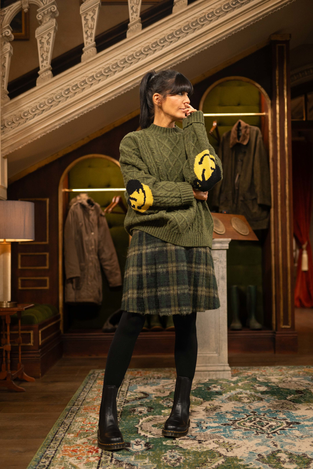 Claudia Winkleman on The Traitors