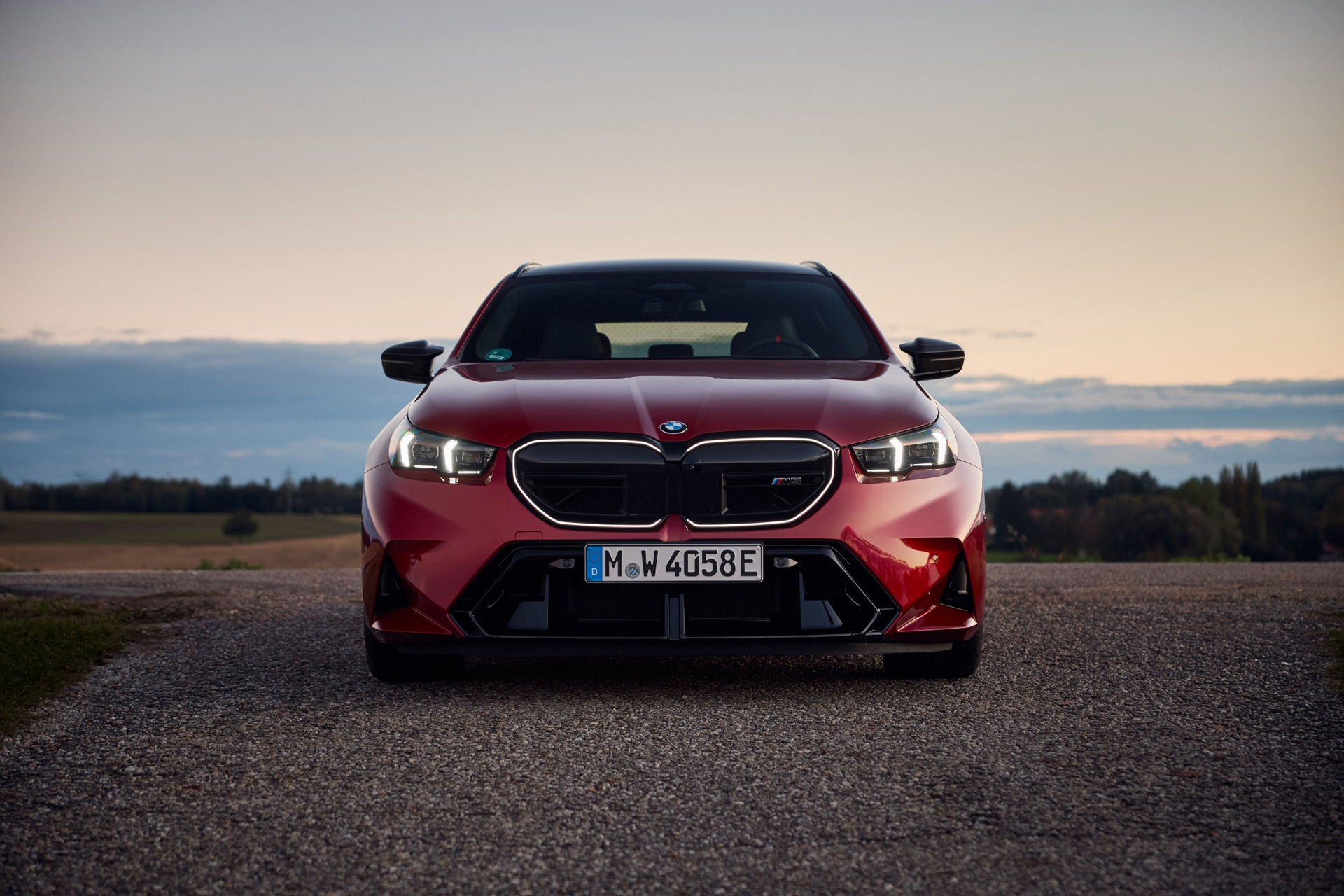 The front of the BMW M5 Touring