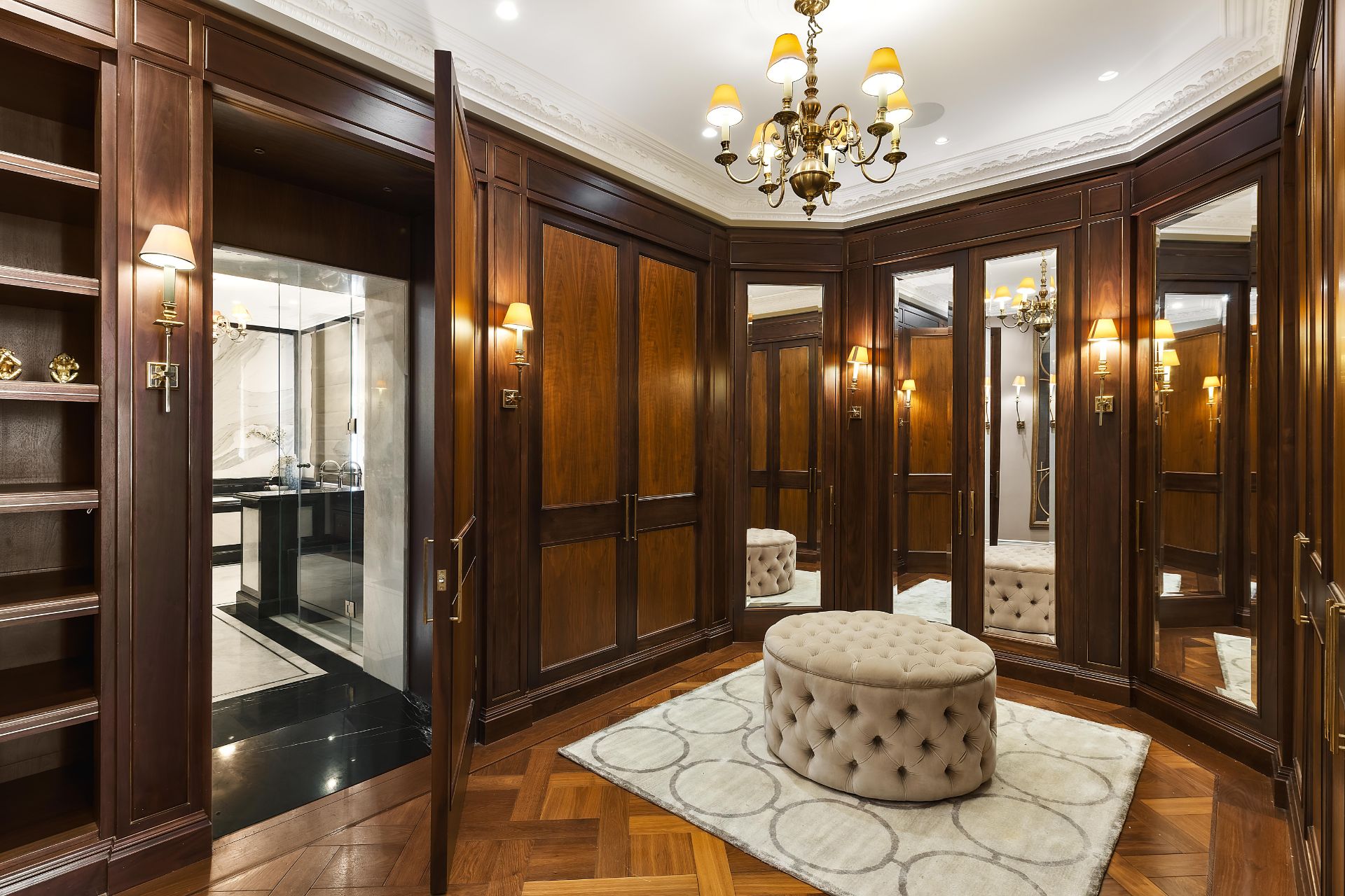 mayfair mansion walk-in wardrobe