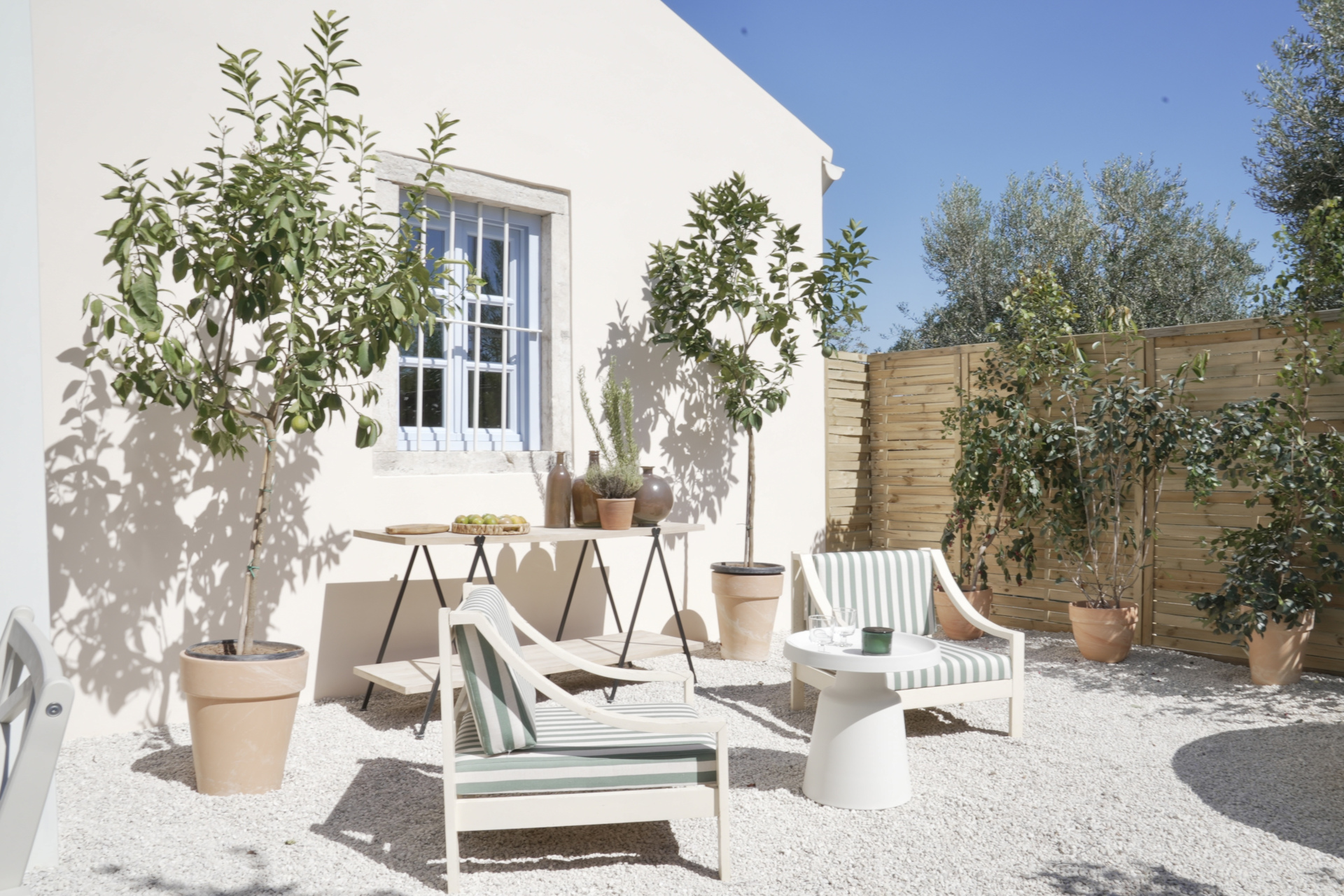 Outdoor seating area