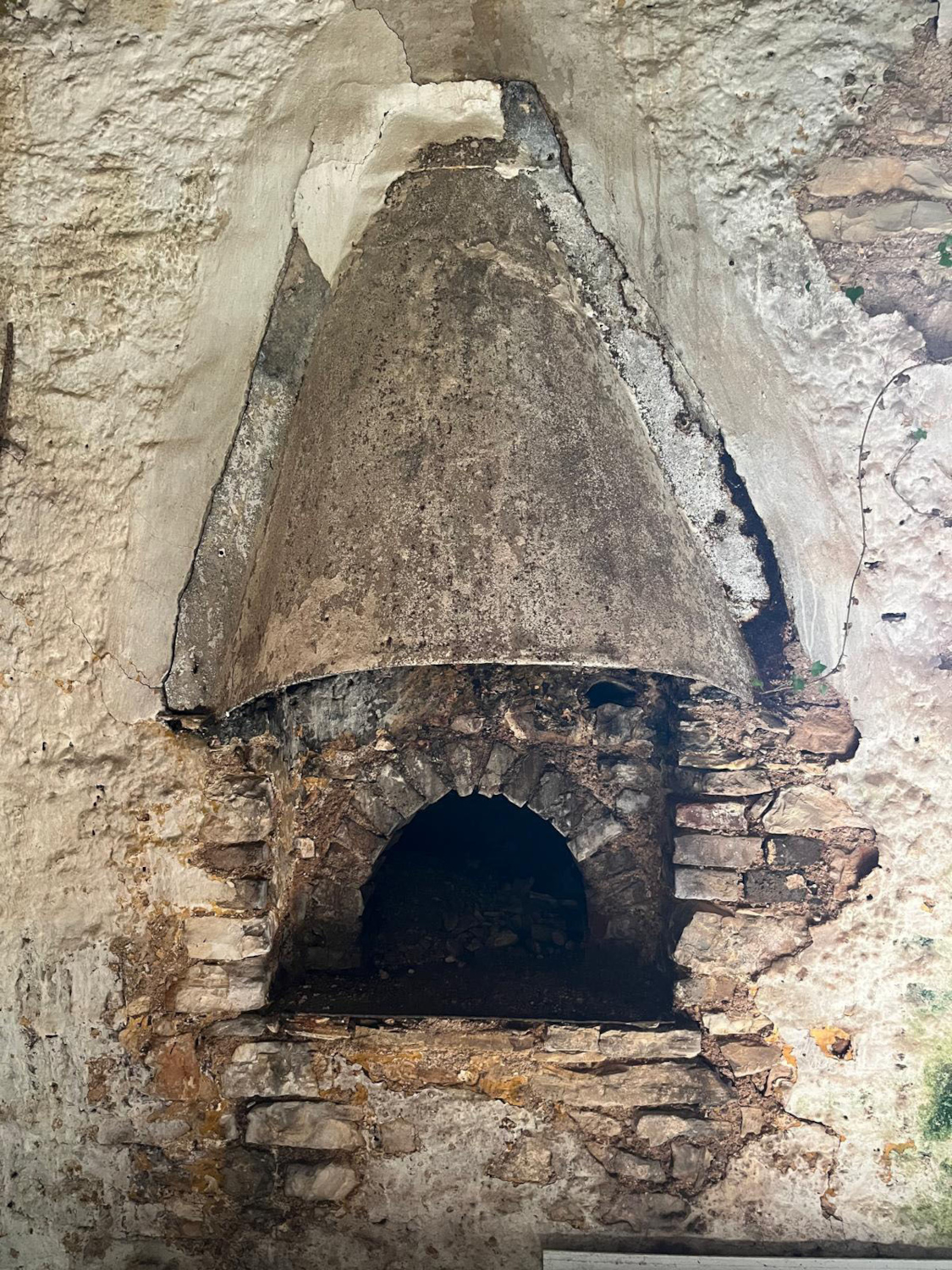 Weathered stone over