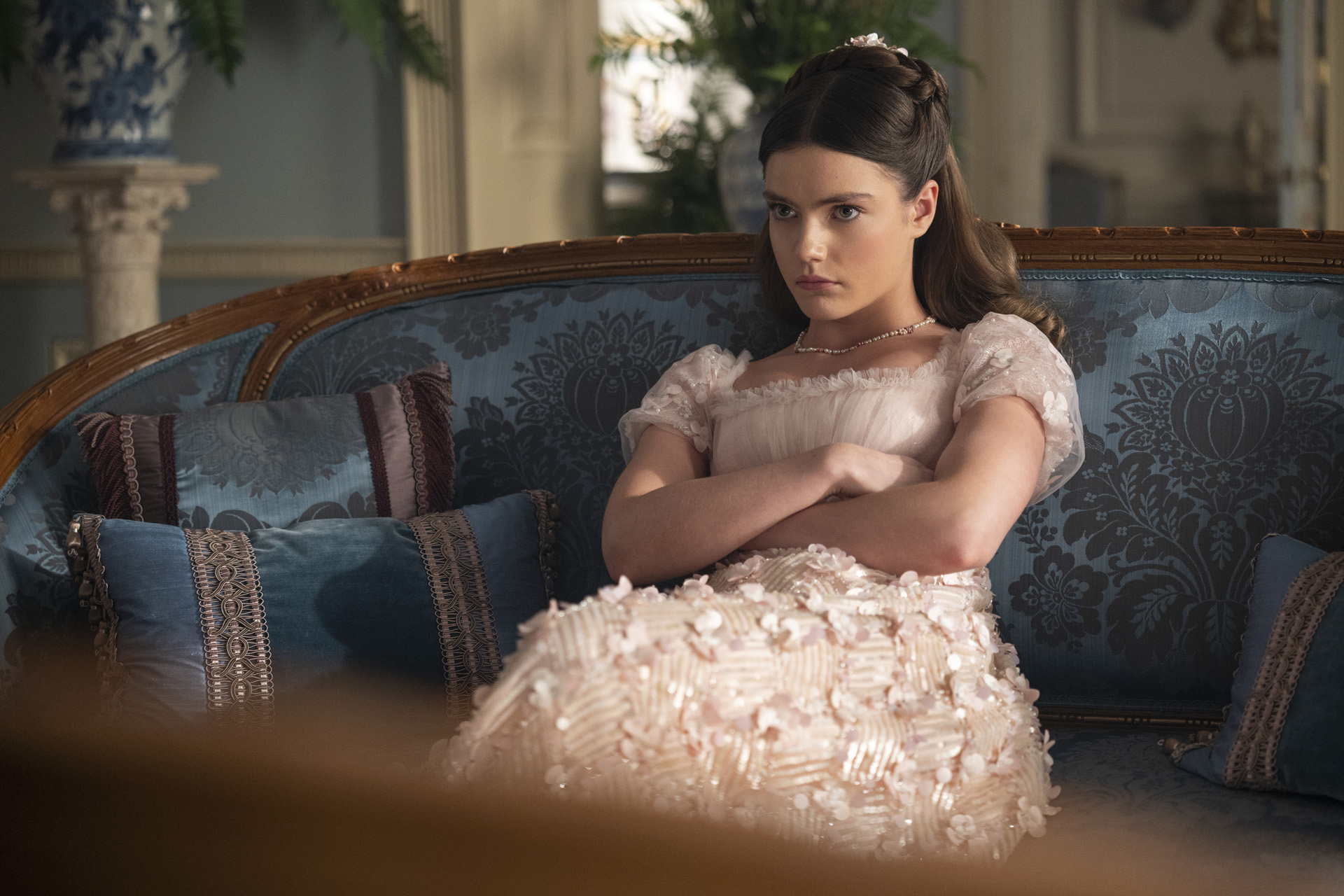 Florence Hunt as Hyacinth Bridgerton in Bridgerton season 4