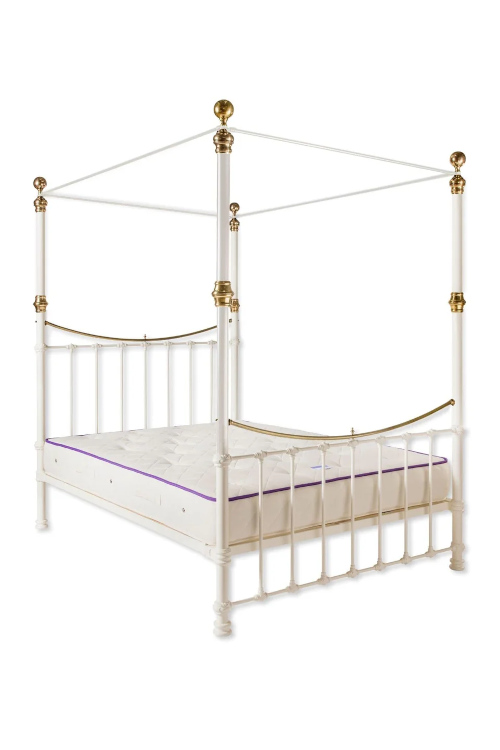 Four-poster bed frame