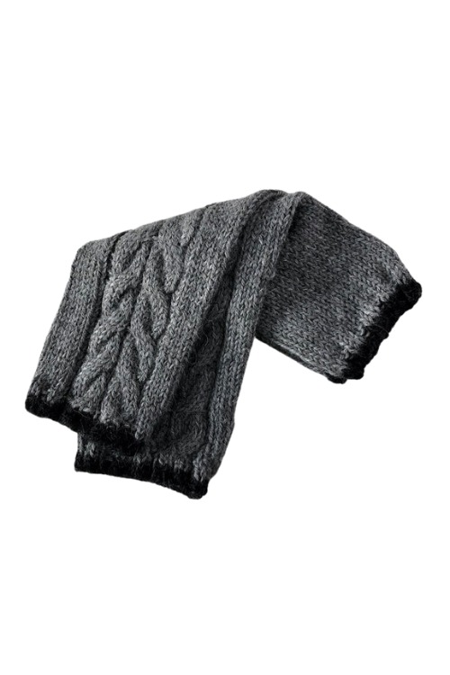 Grey wrist warmers