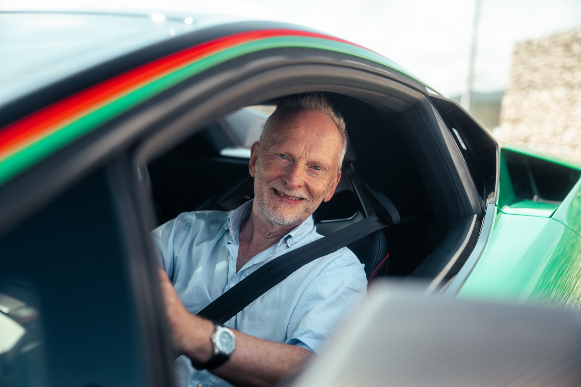 Jeremy driving the Porsche 911 Carrera T