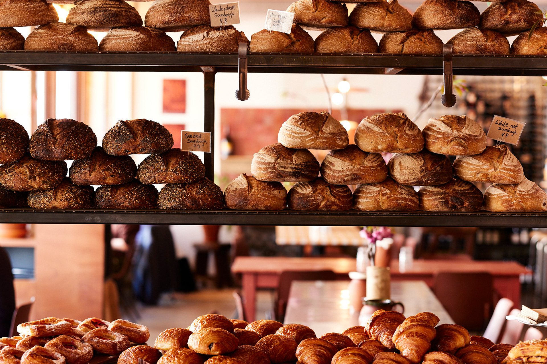 Baked bread at Jolene Soho