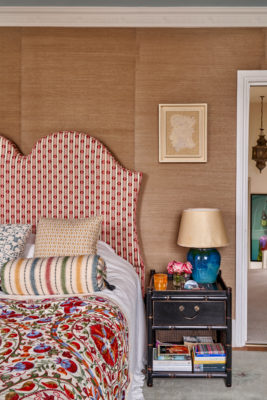 Close up of headboard