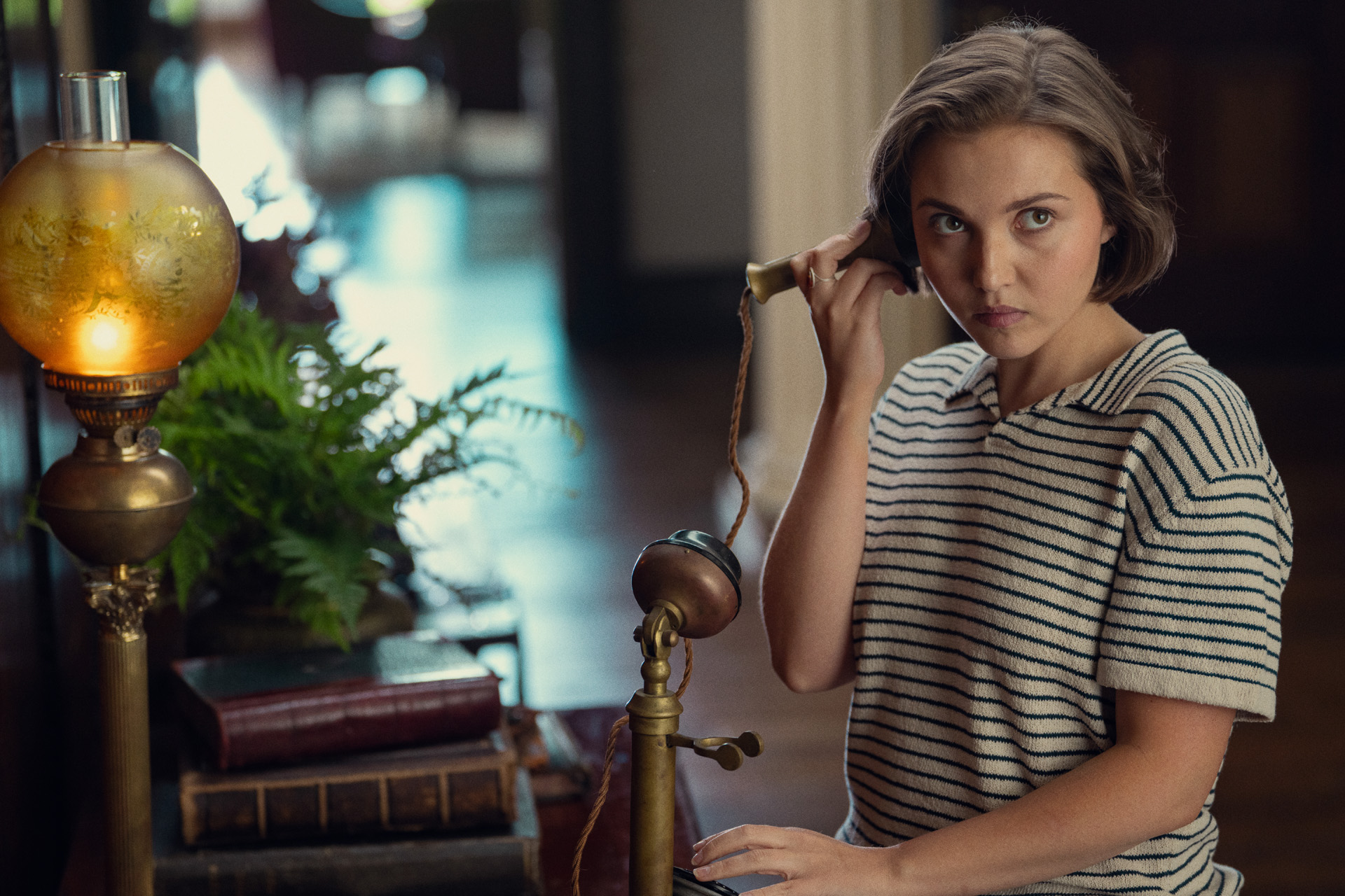 Mia McKenna Bruce in Agatha Christie's Seven Dials.