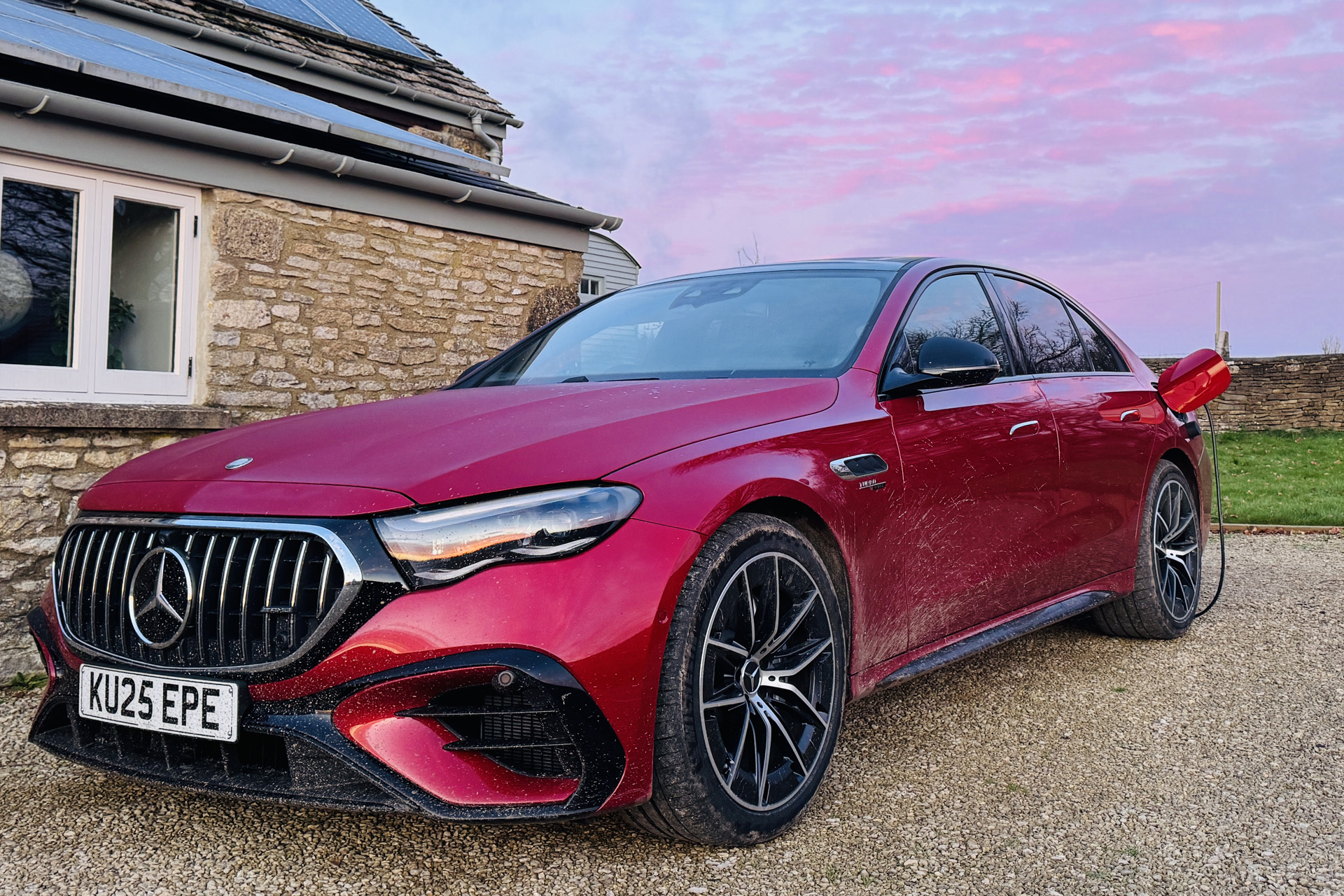 Red Mercedes AMG E53