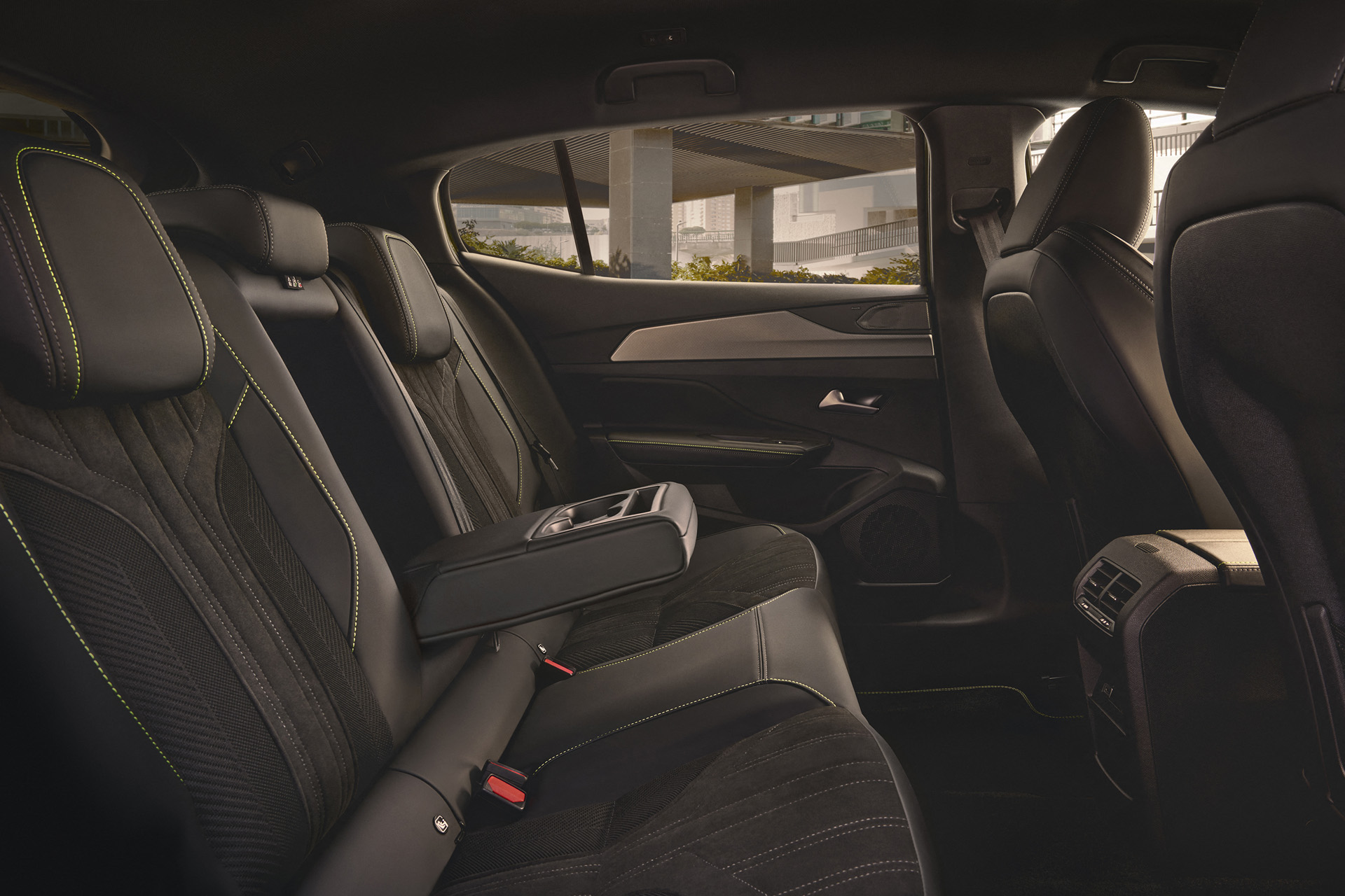 The interior of the car