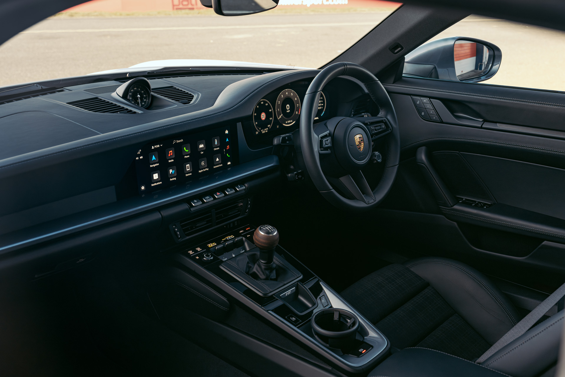 The interior of the Porsche 911 Carrera T