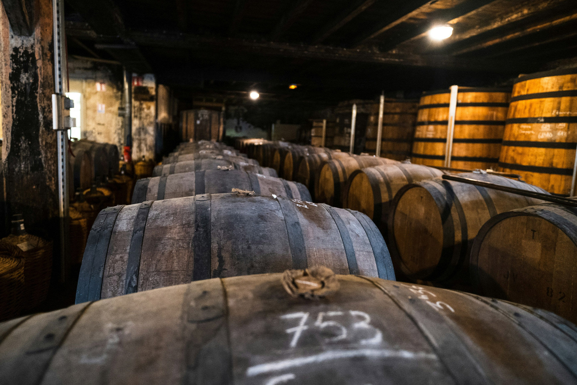 Cognac barrels