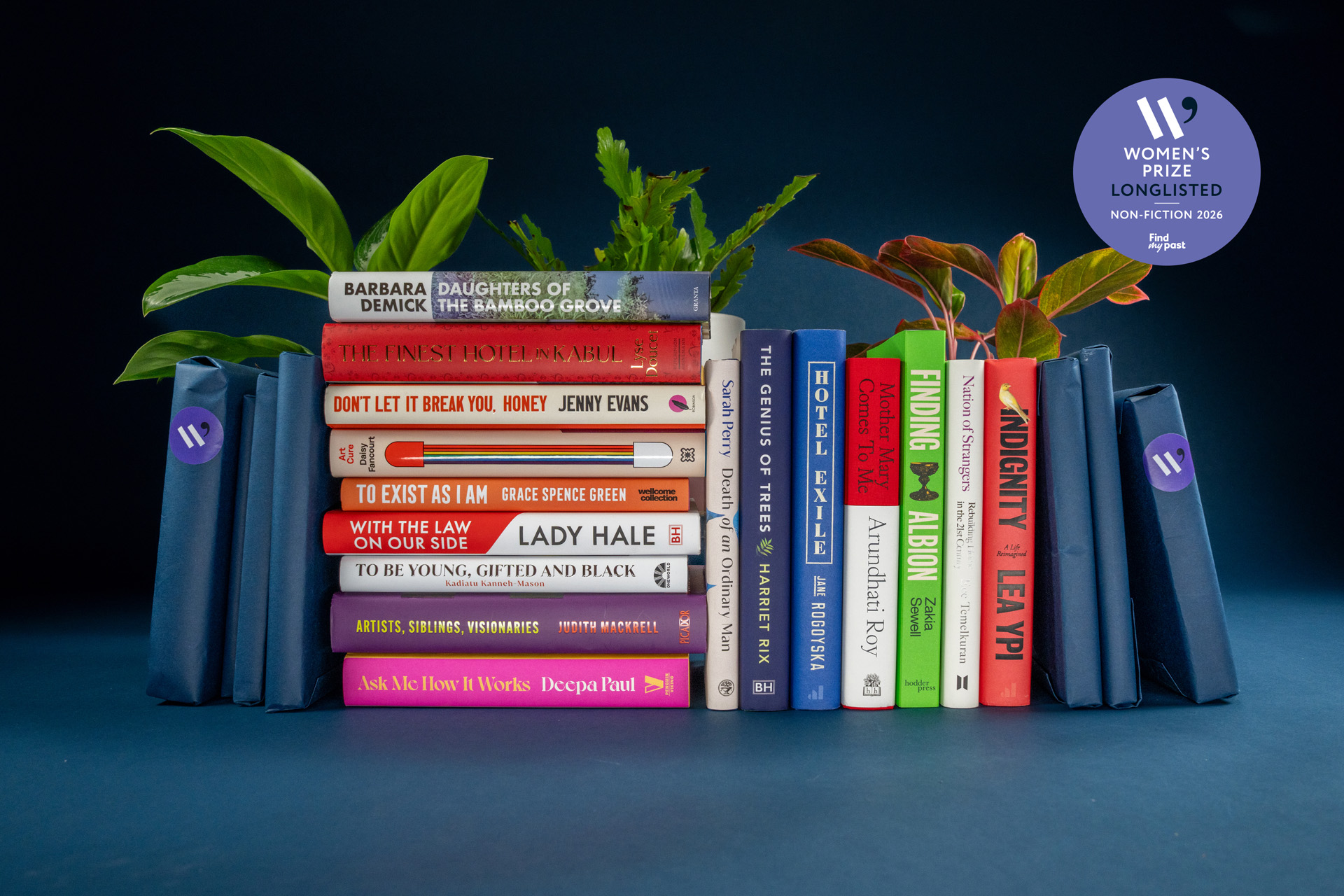 The Women's Prize for Non-Fiction Longlist stack of books