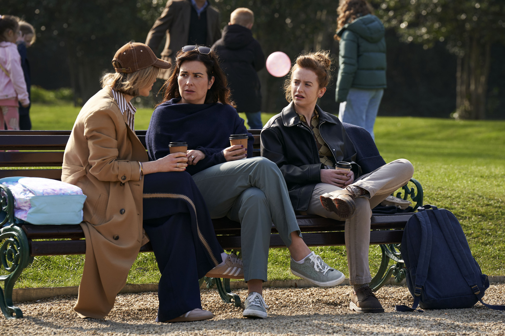 Claire (DANIELLE GALLIGAN), Maggie Walsh (STEFANIE PREISSNER) & Helen Walsh (MÁIRÉAD TYERS) in The Walsh Sisters.